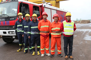 【安全】英亚登录（中国）有限木业开展消防安全演练，筑牢消防安全“防火墙”